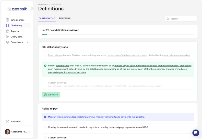 screenshot of a live Gestalt definitions page